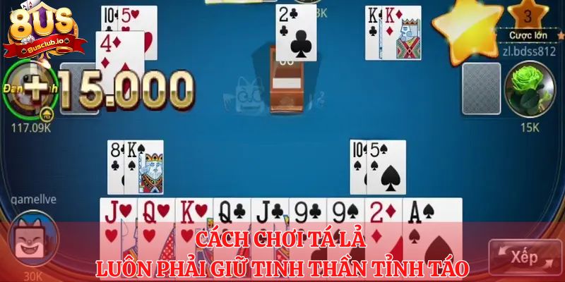 Khi chơi bài tá lả anh em phải tính được các bước đi chính xác