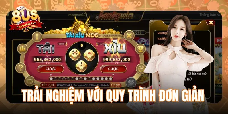 Trải nghiệm tài xỉu MD5 với quy trình đơn giản
